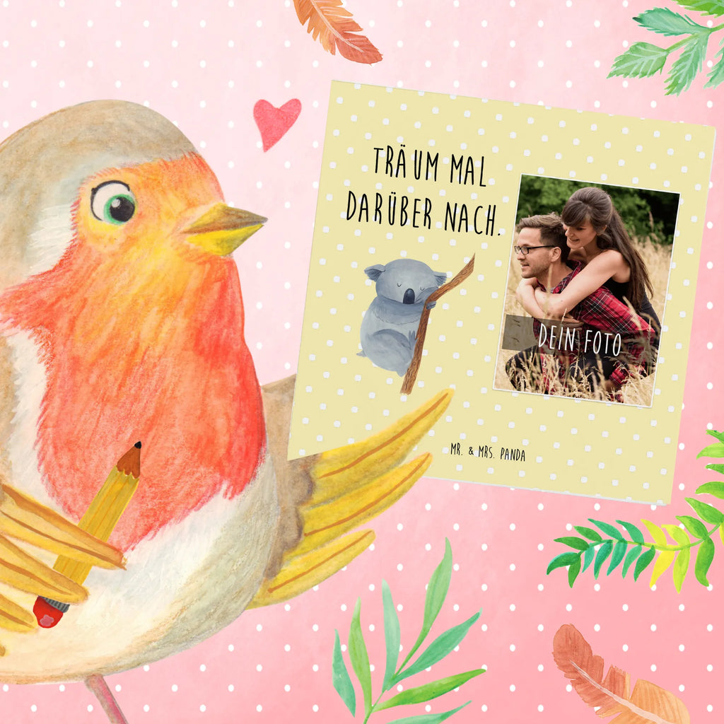 Personalized Photo Deluxe Card koala Personalisierte Foto Grußkarte, Tiermotive, Gute Laune, lustige Sprüche, Tiere, Koala, träumen, Traum, schlafen, Schlafzimmer, Traumland, Bär, Koalabär