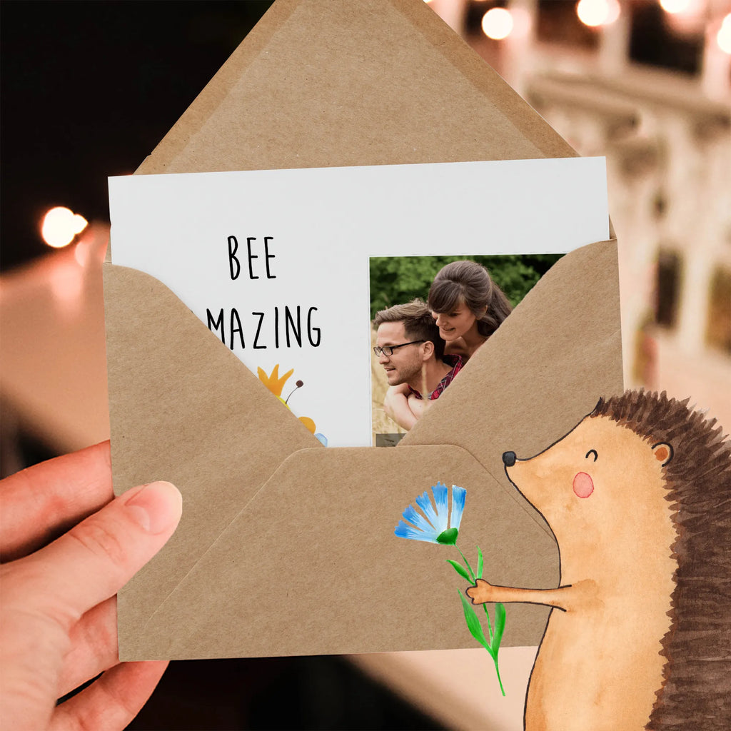 Personalized Photo Deluxe Card bee king Personalisierte Foto Grußkarte, Biene, Wespe, Hummel