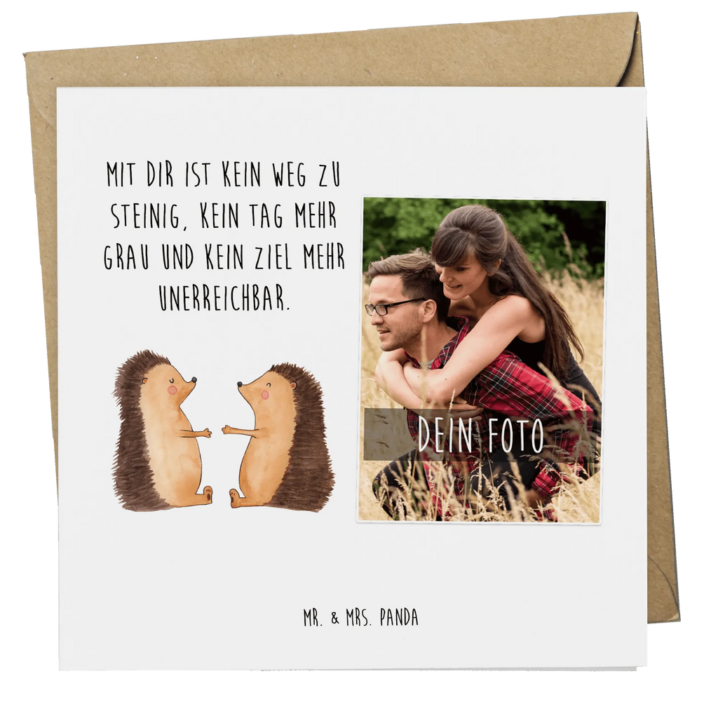 Personalized Photo Deluxe Card Hedgehogs in love Personalisierte Foto Grußkarte, Liebe, Partner, Freund, Freundin, Ehemann, Ehefrau, Heiraten, Verlobung, Heiratsantrag, Liebesgeschenk, Jahrestag, Hocheitstag, Verliebt, Hochzeitstag, Igel, Verlobt, Hochzeit, Liebesbeweis, Verheiratet, Geschenk