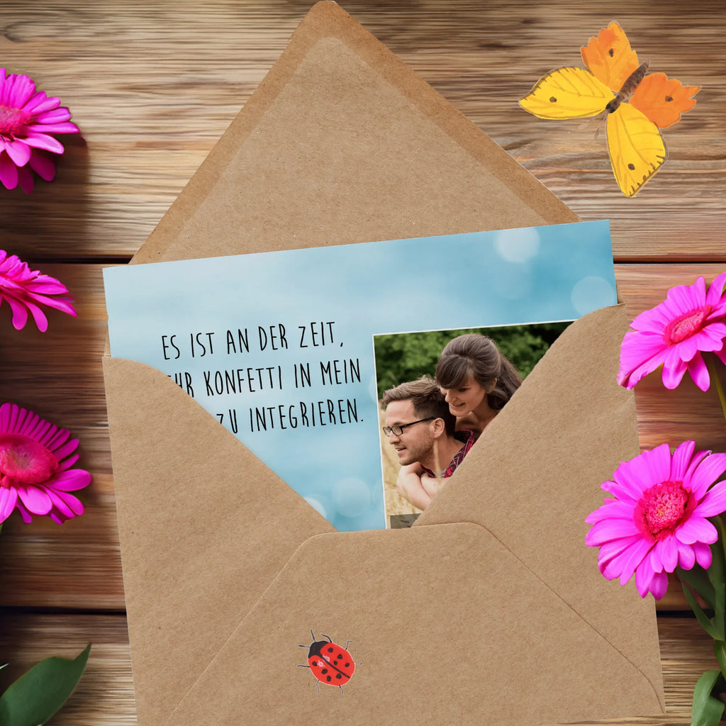 Personalisierte Foto Deluxe Karte Wal Konfetti Personalisierte Foto Grußkarte, Meerestiere, Meer, Urlaub, Motivation, Wal, Neuanfang, Geburtstag, Neustart, Diät, Lebensabschnitt, Wale, Konfetti, Abnehmen, Trennung