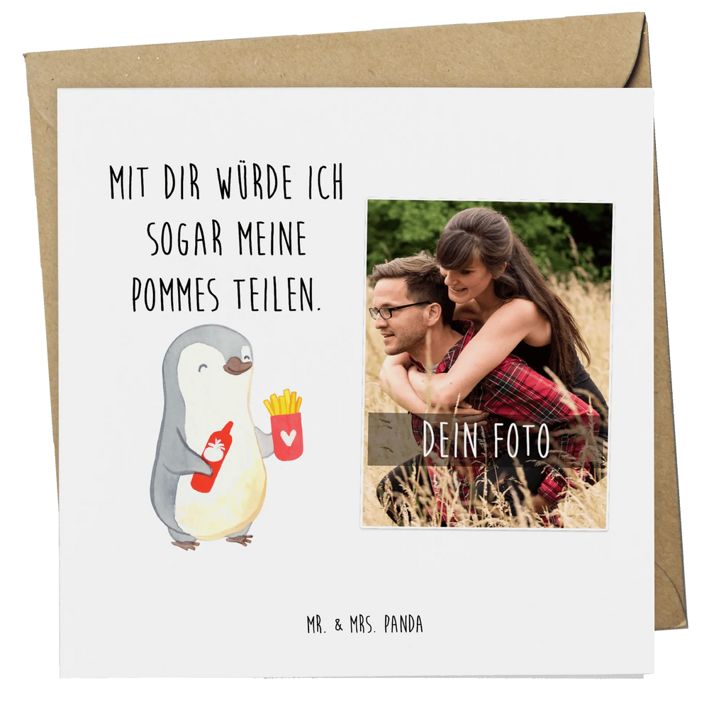 Personalized Photo Deluxe Card penguin French fries Personalisierte Foto Grußkarte, Liebe, Partner, Freund, Freundin, Ehemann, Ehefrau, Heiraten, Verlobung, Heiratsantrag, Liebesgeschenk, Jahrestag, Hocheitstag, für Männer, Geschenk für Freundin, Liebesbeweis, für Ehemann, Geschenk für Frauen, Geschenk für Partner, Hochzeitstag, Mitbringsel, Valentinstag