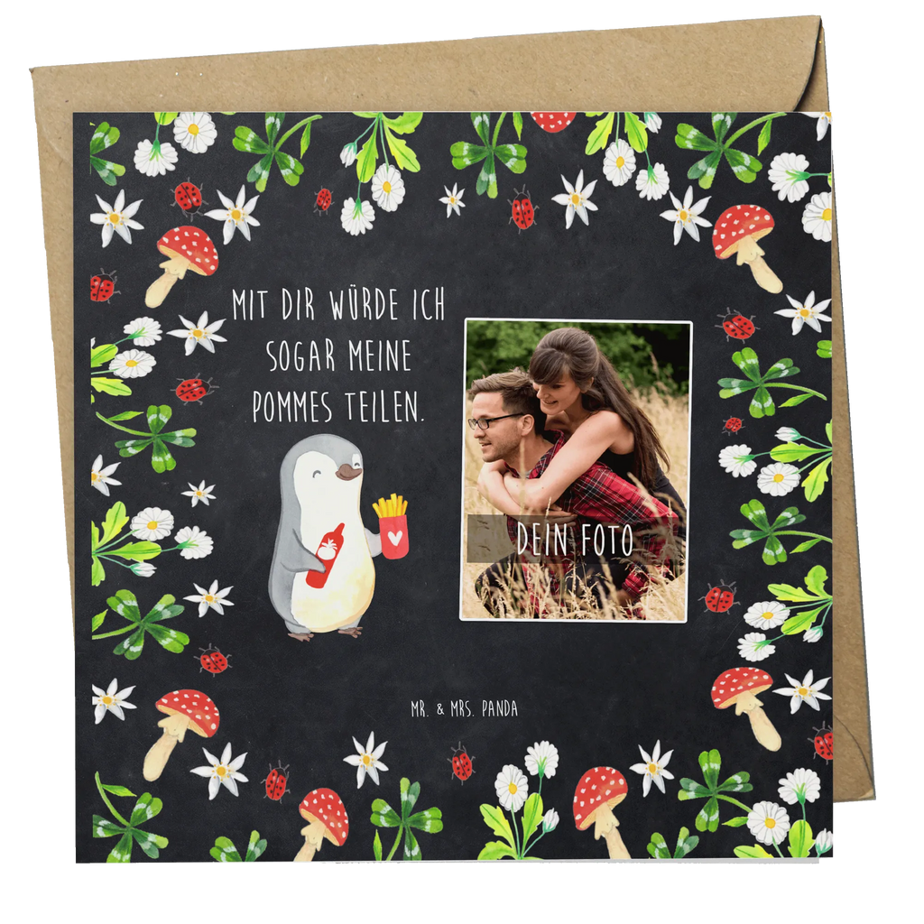 Personalized Photo Deluxe Card penguin French fries Personalisierte Foto Grußkarte, Liebe, Partner, Freund, Freundin, Ehemann, Ehefrau, Heiraten, Verlobung, Heiratsantrag, Liebesgeschenk, Jahrestag, Hocheitstag, für Männer, Geschenk für Freundin, Liebesbeweis, für Ehemann, Geschenk für Frauen, Geschenk für Partner, Hochzeitstag, Mitbringsel, Valentinstag