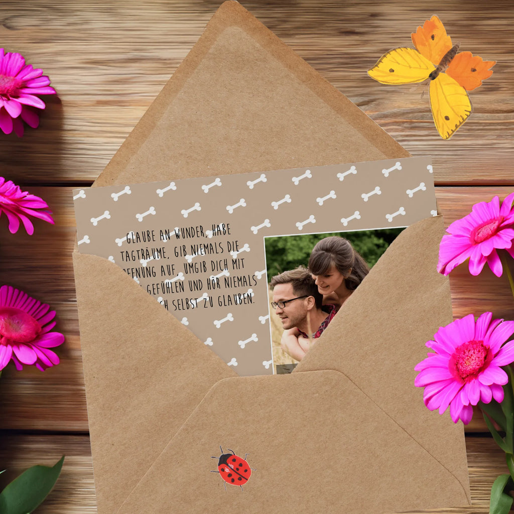 Personalisierte Foto Deluxe Karte Hund Marienkäfer Personalisierte Foto Grußkarte, Hund, Hundemotiv, Haustier, Hunderasse, Tierliebhaber, Hundebesitzer, Sprüche, Hunde, Mischling, Marienkäfer, Hundespruch, Mischlinghund