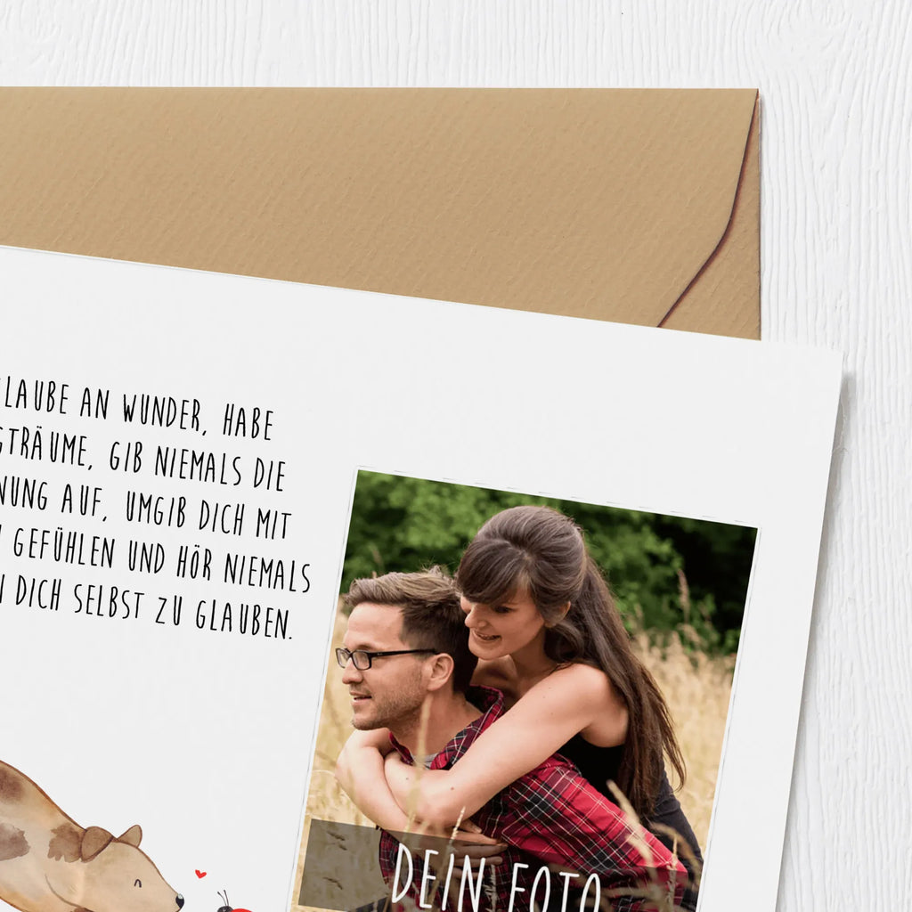 Personalisierte Foto Deluxe Karte Hund Marienkäfer Personalisierte Foto Grußkarte, Hund, Hundemotiv, Haustier, Hunderasse, Tierliebhaber, Hundebesitzer, Sprüche, Hunde, Mischling, Marienkäfer, Hundespruch, Mischlinghund