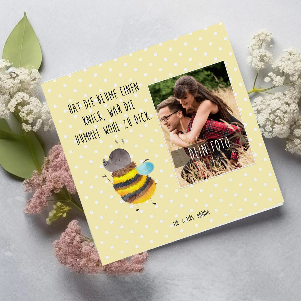 Personalized Photo Deluxe Card bumblebee fluffy Personalisierte Foto Grußkarte, Tiermotive, Gute Laune, lustige Sprüche, Tiere, Hummel, Flauschig, Biene, Blume, Natur
