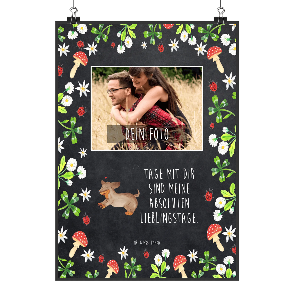 Personalisiertes Foto Poster Hund Dackel Personalisiertes Foto Poster, Hund, Hundemotiv, Haustier, Hunderasse, Tierliebhaber, Hundebesitzer, Sprüche, Dachshund, Dackel, Hunde, happy dog