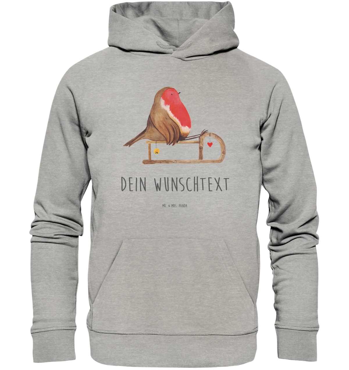 Personalized hoodie robin Sleds snow, Christmas time, sleigh, bird