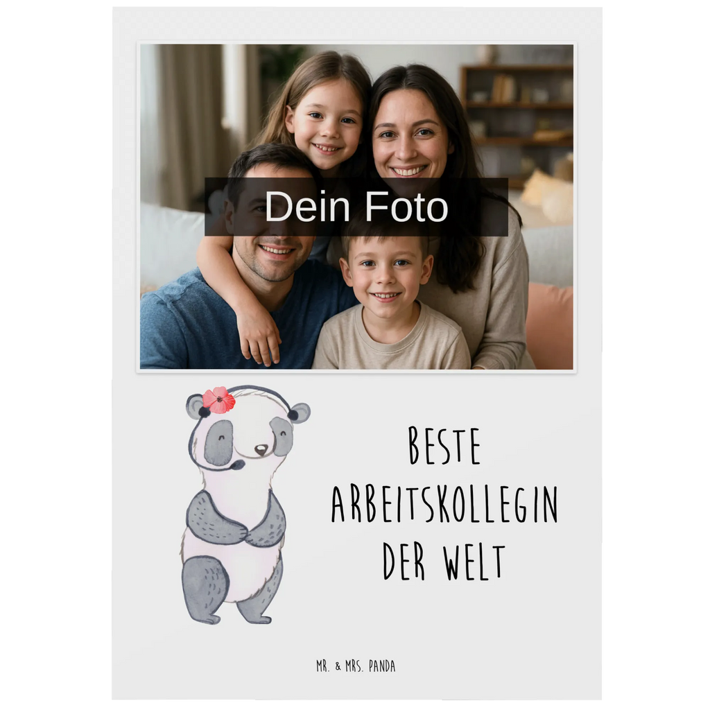 Personalisierte Foto Postkarte Panda Beste Arbeitskollegin der Welt Personalisierte Foto Postkarte, für, Dankeschön, Geschenk, Schenken, Geburtstag, Geburtstagsgeschenk, Geschenkidee, Danke, Bedanken, Mitbringsel, Freude machen, Geschenktipp, Arbeitskollegin, Kollegin, Freundin, Büro, Abschiedsgeschenk, Ruhestand, Arbeit, Mitarbeiterin, Berufsgenossin, Beruf