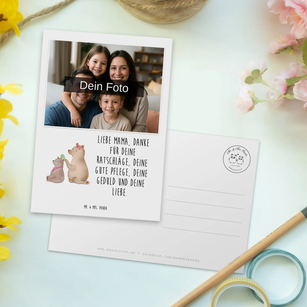 Personalized Photo Postcard bear child Personalisierte Foto Postkarte, Familie, Vatertag, Muttertag, Bruder, Schwester, Mama, Papa, Oma, Opa, Geschenk, Mutter, Mutti