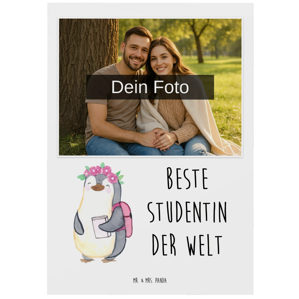 Personalized Photo Postcard penguin Best student in the world Personalisierte Foto Postkarte, für, Dankeschön, Geschenk, Schenken, Geburtstag, Geburtstagsgeschenk, Geschenkidee, Danke, Bedanken, Mitbringsel, Freude machen, Geschenktipp, Universität, Alumni, Abschluss, Studium, Musterschülerin, Spaß, witzig, Studentin, Studienabschluss, Hochschule, Uni, Tochter, lustig, Studenten