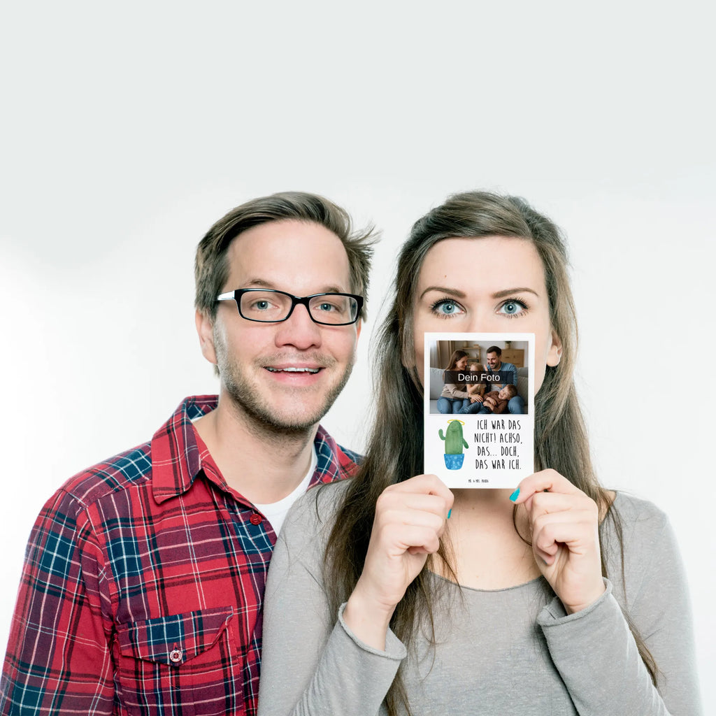 Personalisierte Foto Postkarte Kaktus Heilig Personalisierte Foto Postkarte, Kaktus, Kakteen, frech, lustig, Kind, Eltern, Familie, Bruder, Schwester, Schwestern, Freundin, Heiligenschein