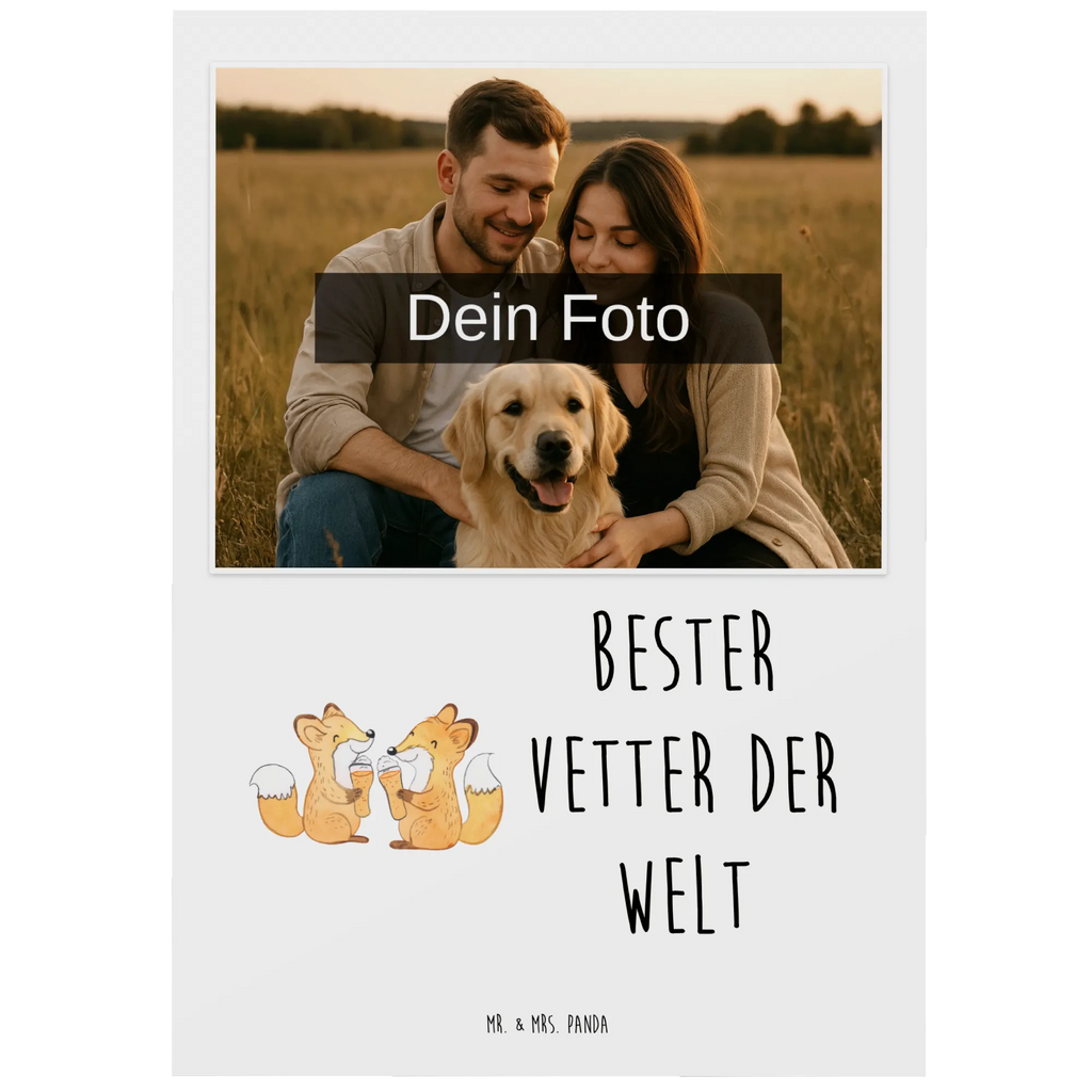 Personalisierte Foto Postkarte Fuchs Bester Vetter der Welt Personalisierte Foto Postkarte, für, Dankeschön, Geschenk, Schenken, Geburtstag, Geburtstagsgeschenk, Geschenkidee, Danke, Bedanken, Mitbringsel, Freude machen, Geschenktipp, Vetter, Cousin, Kousin, Sohn von Onkel, Sohn von Tante, Familie, Verwandtschaft, Cousine