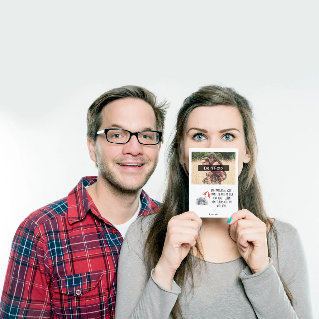 Personalisierte Foto Postkarte Seeigel Personalisierte Foto Postkarte, Meerestiere, Meer, Urlaub, Selbstliebe, Hier und Jetzt, Leben, Seeigel, Lebe, Achtsamkeit, Selbstakzeptanz