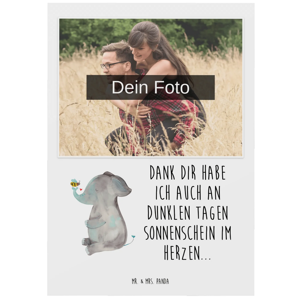 Personalized Photo Postcard elephant bee Personalisierte Foto Postkarte, Tiermotive, Gute Laune, lustige Sprüche, Tiere, Elefant, Biene, Liebe, Liebesbeweis, Jahrestag, Liebesgeschenk, Heiratsantrag, Hochzeitsgeschenk, Liebesspruch