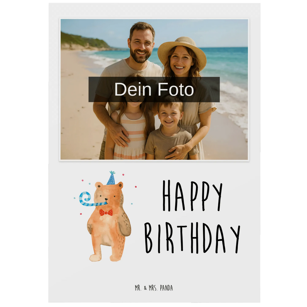 Personalisierte Foto Postkarte Bär Geburtstag Personalisierte Foto Postkarte, Bär, Teddy, Teddybär, Happy Birthday, Alles Gute, Glückwunsch, Geburtstag