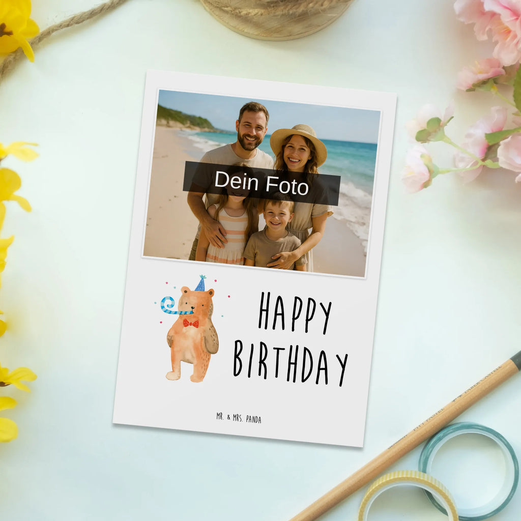 Personalisierte Foto Postkarte Bär Geburtstag Personalisierte Foto Postkarte, Bär, Teddy, Teddybär, Happy Birthday, Alles Gute, Glückwunsch, Geburtstag