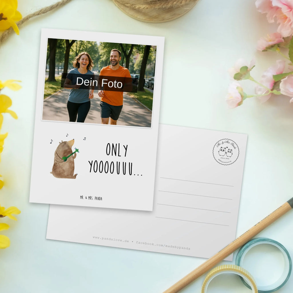 Personalisierte Foto Postkarte Bär Gitarre Personalisierte Foto Postkarte, Bär, Teddy, Teddybär