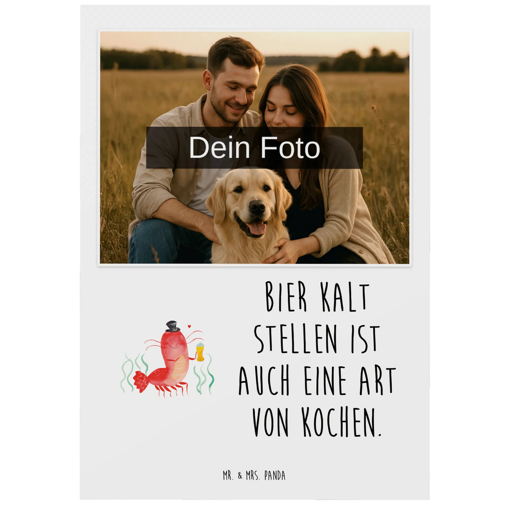 Personalized Photo Postcard lobster Wheat Personalisierte Foto Postkarte, Meerestiere, Meer, Urlaub, Junggesellin, Junggeselle, Kochen, Männerhaushalt, Bier, Wirtschaft, Gasthaus, Garnele, Kneipe, Bierliebhaber, Garnelen
