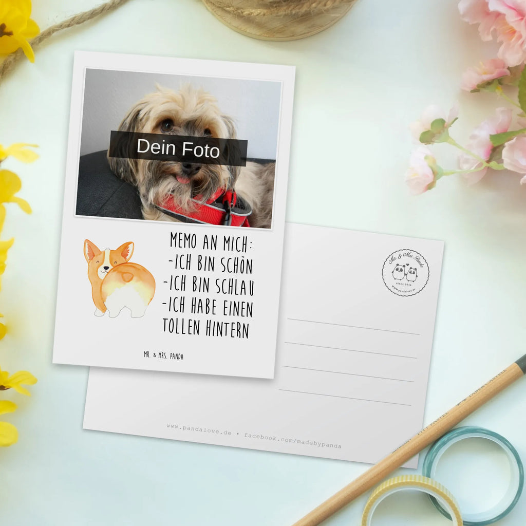 Personalisierte Foto Postkarte Corgi Po Personalisierte Foto Postkarte, Hund, Hundemotiv, Haustier, Hunderasse, Tierliebhaber, Hundebesitzer, Sprüche, Corgie, Hundeliebe, Selbstliebe, Spruch, Motivation