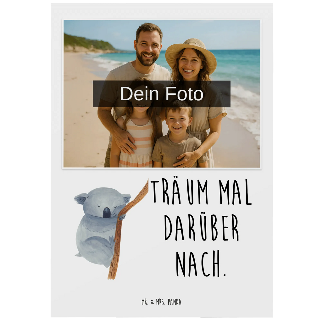 Personalisierte Foto Postkarte Koalabär Personalisierte Foto Postkarte, Tiermotive, Gute Laune, lustige Sprüche, Tiere, Koala, schlafen, Traum, Koalabär, Traumland, Schlafzimmer, träumen, Bär