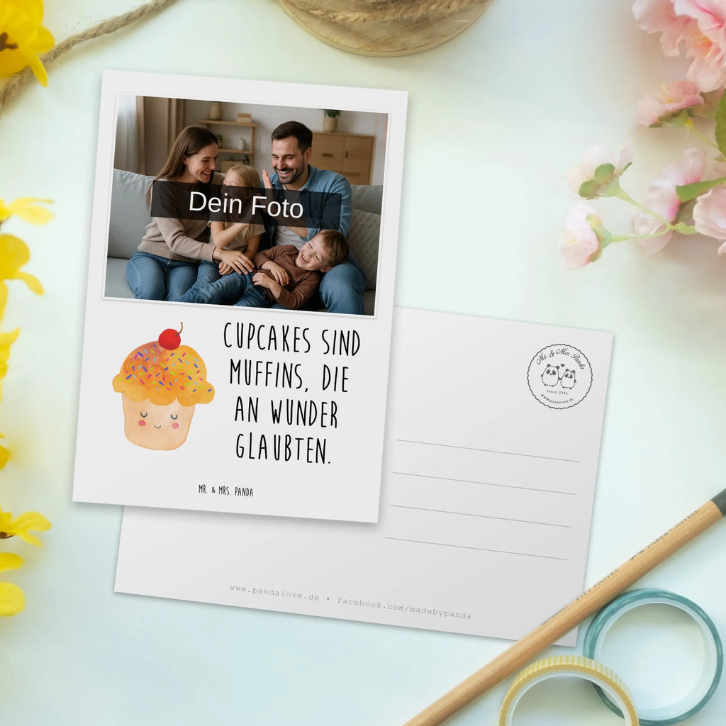 Personalized Photo Postcard Cupcake Personalisierte Foto Postkarte, Tiermotive, Gute Laune, lustige Sprüche, Tiere, Cupcakes, Muffin, Wunder, Küche Deko, Küche Spruch, Backen Geschenk, Geschenk Koch, Motivation Sprüche