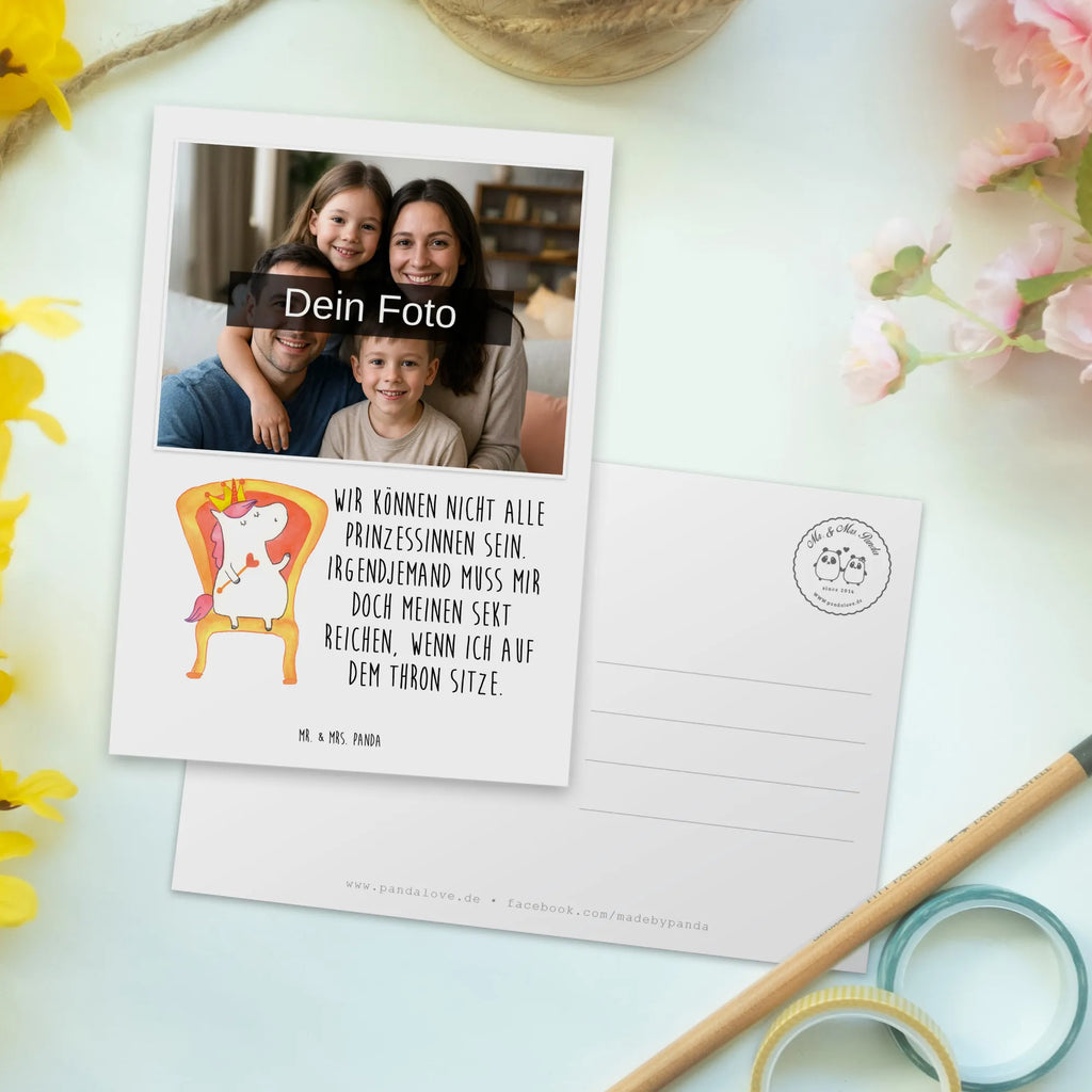 Personalisierte Foto Postkarte Einhorn Prinzessin Personalisierte Foto Postkarte, Einhorn, Einhörner, Einhorn Deko, Unicorn, Geschenk, Geburtstag, Prinzessin, Geburtstagsgeschenk, Monat