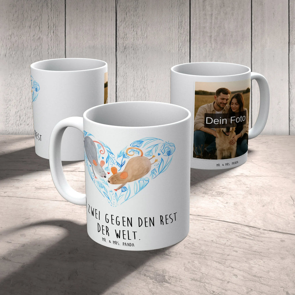 Personalisierte Foto Tasse Mäuse Herz Personalisierte Foto Tasse, Liebe, Partner, Freund, Freundin, Ehemann, Ehefrau, Heiraten, Verlobung, Heiratsantrag, Liebesgeschenk, Jahrestag, Hocheitstag, Maus, Hochzeit, Liebesbeweis, Mäuse, Lieblingsmensch, Geschenk für zwei, Love, Gemeinsamkeit, Liebesbotschaft