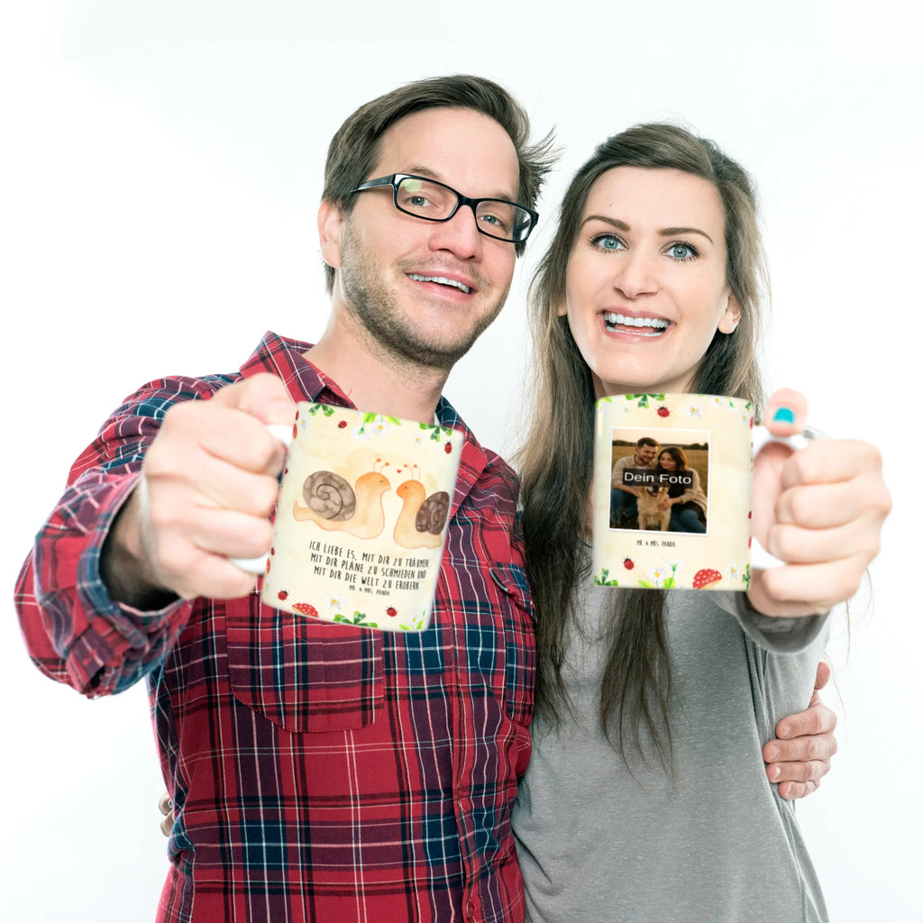 Personalisierte Foto Tasse Schnecken Liebe Personalisierte Foto Tasse, Liebe, Partner, Freund, Freundin, Ehemann, Ehefrau, Heiraten, Verlobung, Heiratsantrag, Liebesgeschenk, Jahrestag, Hocheitstag