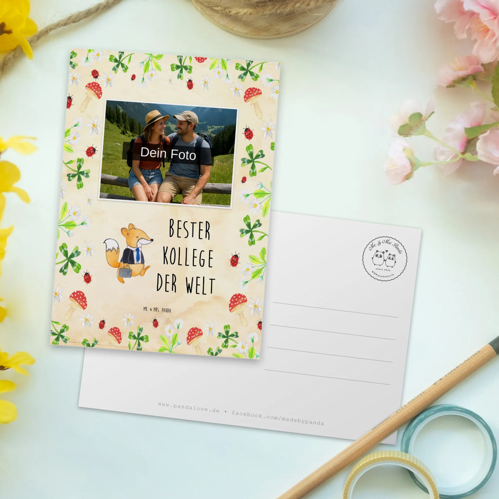 Personalisierte Foto Postkarte Fuchs Bester Kollege der Welt Personalisierte Foto Postkarte, für, Dankeschön, Geschenk, Schenken, Geburtstag, Geburtstagsgeschenk, Geschenkidee, Danke, Bedanken, Mitbringsel, Freude machen, Geschenktipp, Arbeitskollege, Kollege, Büro, Abschiedsgeschenk, Ruhestand, Arbeit, Mitarbeiter, Berufsgenosse, Beruf
