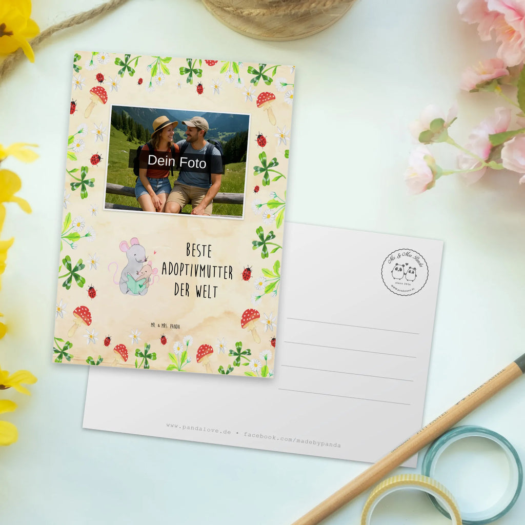 Personalisierte Foto Postkarte Maus Beste Adoptivmutter der Welt Personalisierte Foto Postkarte, für, Dankeschön, Geschenk, Schenken, Geburtstag, Geburtstagsgeschenk, Geschenkidee, Danke, Bedanken, Mitbringsel, Freude machen, Geschenktipp, Mutti, Beste Mama, Supermama, Mutter, Adoptivmama, adoptiert, Ma, Adoptivmutter, Sohn, Mama, Tochter, Beste, Muttertag, Mami