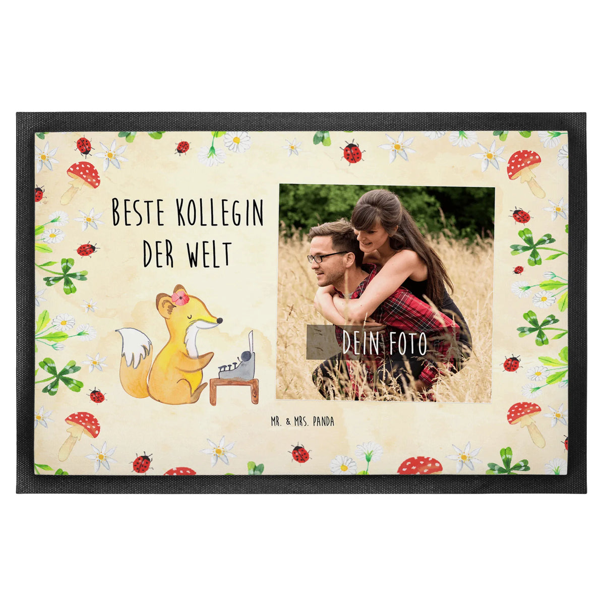 Personalized Photo Doormat Fox Best colleague in the world Personalisierte Foto Fußmatte, Geschenktipp, Geburtstagsgeschenk, Schenken, Geschenkidee, Freude machen, Geburtstag, Dankeschön, Danke, Mitbringsel, für, Geschenk, Bedanken, Kollegin, Abschiedsgeschenk, Arbeit, Mitarbeiterin, Freundin, Arbeitskollegin, Büro, Beruf, Ruhestand, Berufsgenossin