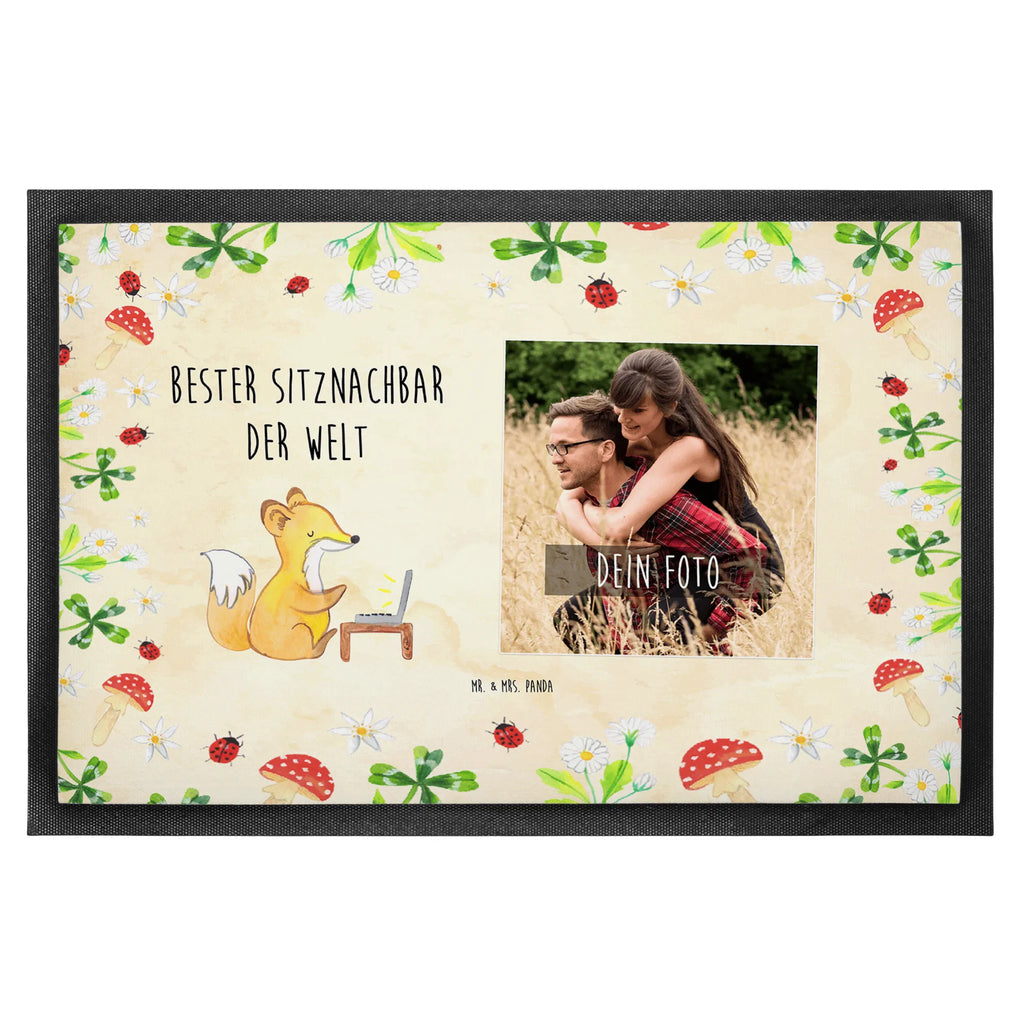 Personalized Photo Doormat Fox Best seat neighbor in the world Personalisierte Foto Fußmatte, für, Dankeschön, Geschenk, Schenken, Geburtstag, Geburtstagsgeschenk, Geschenkidee, Danke, Bedanken, Mitbringsel, Freude machen, Geschenktipp, Sitznachbar, Stuhlnachbar, Nachbar, Uni, Universität, Seminar, Kommilitone, Tischnachbar, Schule, Mitschüler, Mitstudent, Hochschule