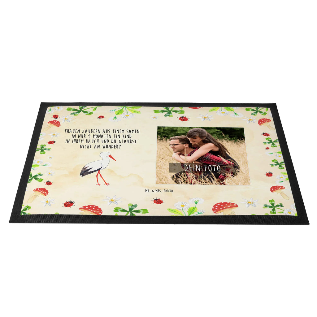 Personalized Photo Doormat Stork Personalisierte Foto Fußmatte, Tiermotive, Gute Laune, lustige Sprüche, Tiere, Schwanger, Geburt, Mütter, Schwangerschaft, Mutter werden, Babybauch, Mutter, Storch, Störche, Baby