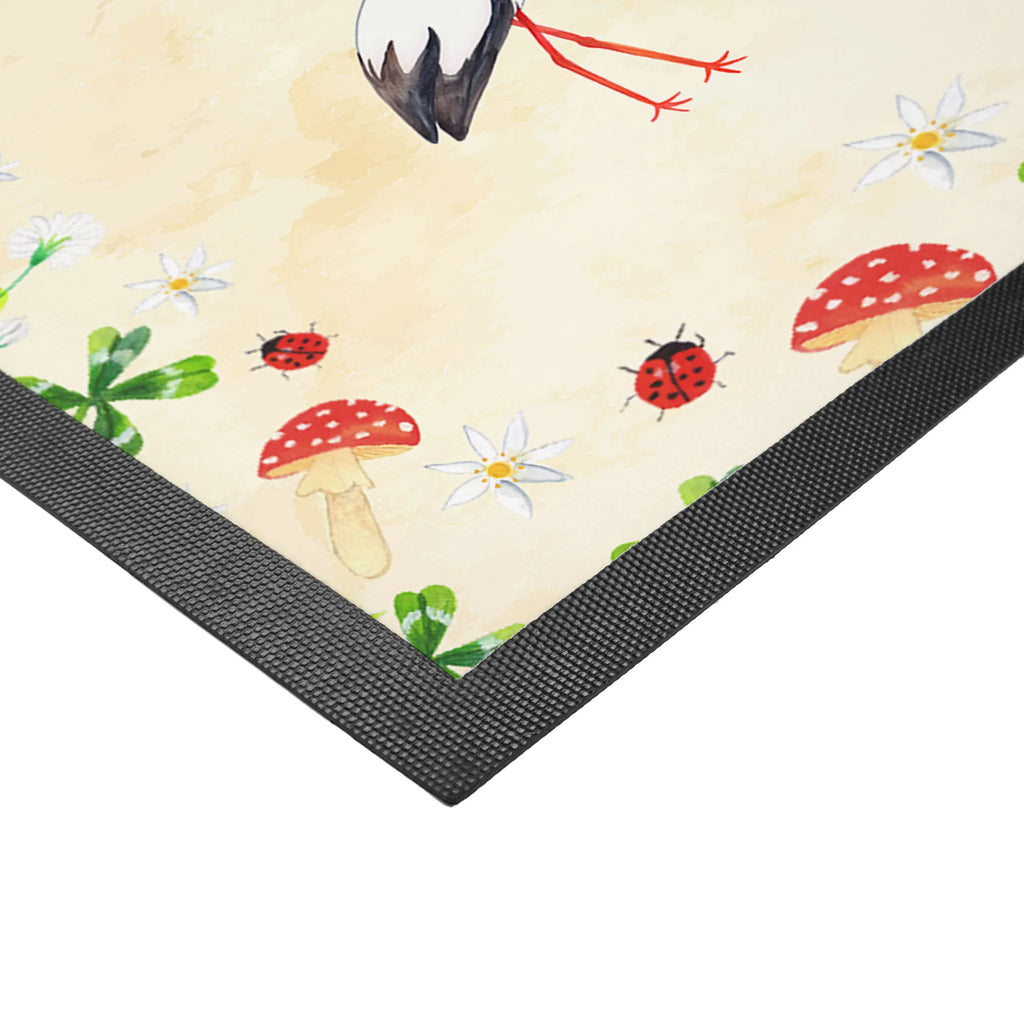 Personalized Photo Doormat Stork Personalisierte Foto Fußmatte, Tiermotive, Gute Laune, lustige Sprüche, Tiere, Schwanger, Geburt, Mütter, Schwangerschaft, Mutter werden, Babybauch, Mutter, Storch, Störche, Baby