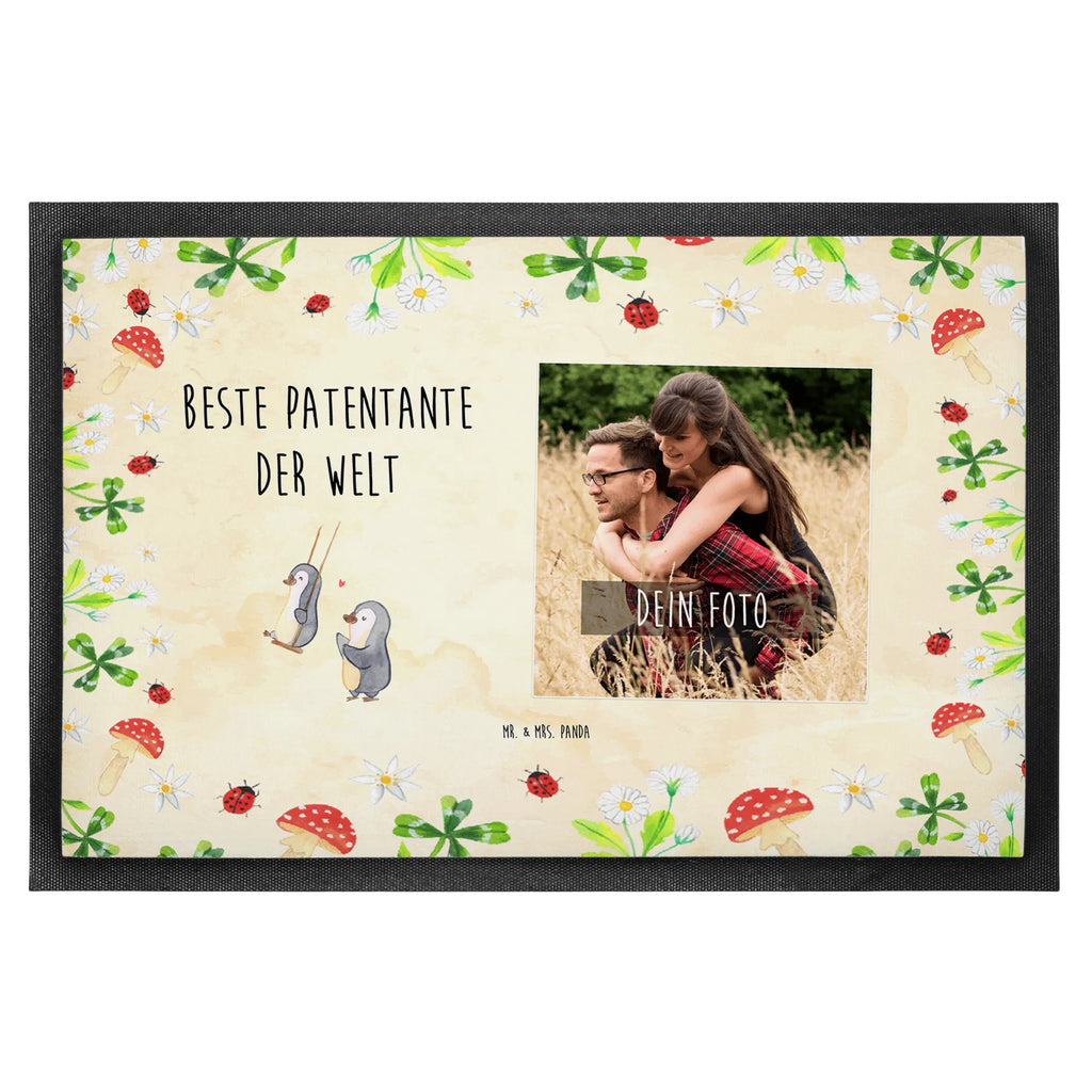 Personalized Photo Doormat penguin Best godmother in the world Personalisierte Foto Fußmatte, für, Dankeschön, Geschenk, Schenken, Geburtstag, Geburtstagsgeschenk, Geschenkidee, Danke, Bedanken, Mitbringsel, Freude machen, Geschenktipp, Paten Tante, Kleinigkeit, Familie, Nichte, Lieblingstante, Neffe, Taufe, Taufpartner, Patentante
