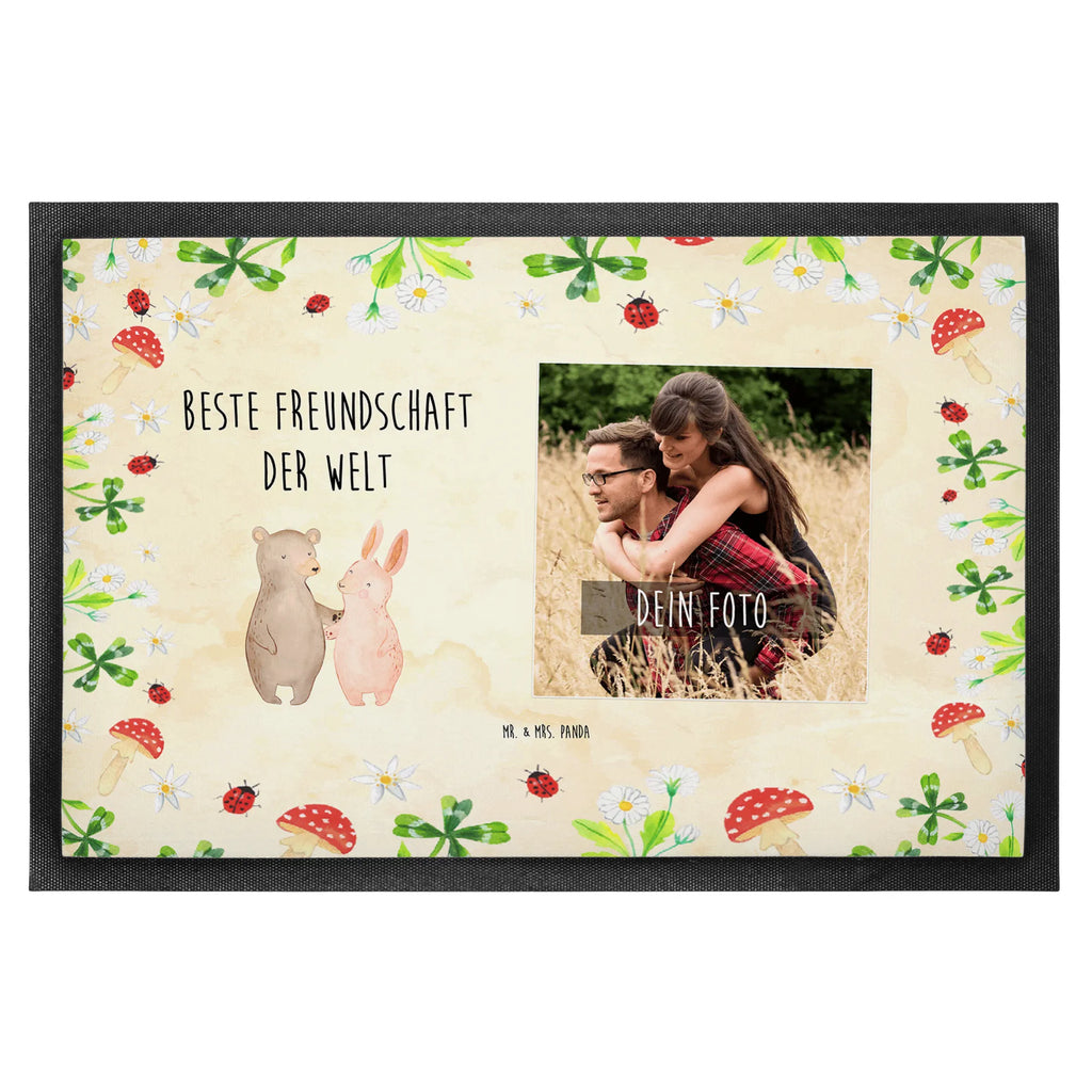 Personalisierte Foto Fußmatte Hase Beste Freundschaft der Welt Personalisierte Foto Fußmatte, für, Dankeschön, Geschenk, Schenken, Geburtstag, Geburtstagsgeschenk, Geschenkidee, Danke, Bedanken, Mitbringsel, Freude machen, Geschenktipp, Freundschaft, Freunde, Freunde fürs Leben, best friends, Freundin, Freund, Clique, Kumpel, bae, bff