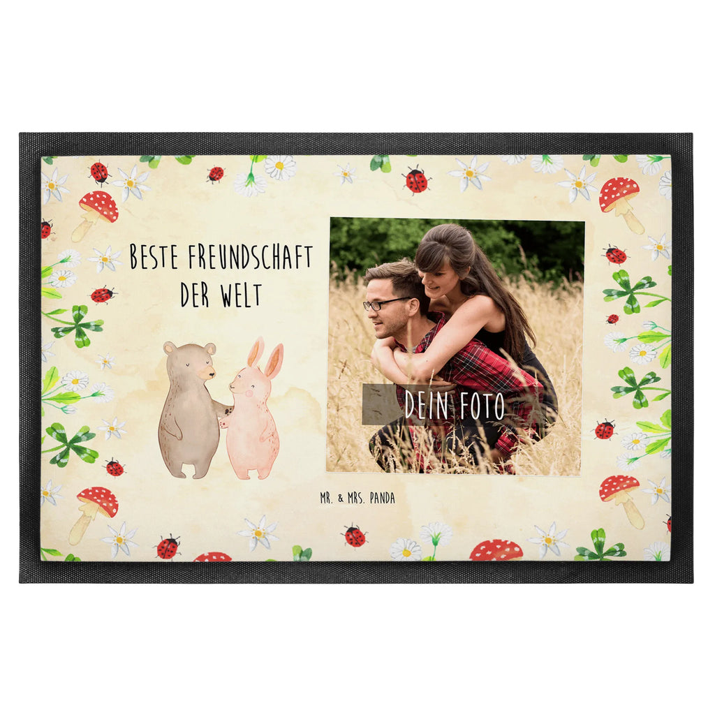 Personalisierte Foto Fußmatte Hase Beste Freundschaft der Welt Personalisierte Foto Fußmatte, für, Dankeschön, Geschenk, Schenken, Geburtstag, Geburtstagsgeschenk, Geschenkidee, Danke, Bedanken, Mitbringsel, Freude machen, Geschenktipp, Freundschaft, Freunde, Freunde fürs Leben, best friends, Freundin, Freund, Clique, Kumpel, bae, bff