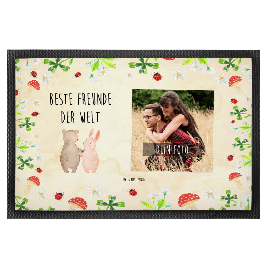 Personalized Photo Doormat Hare best friends in the world Personalisierte Foto Fußmatte, für, Dankeschön, Geschenk, Schenken, Geburtstag, Geburtstagsgeschenk, Geschenkidee, Danke, Bedanken, Mitbringsel, Freude machen, Geschenktipp, Freunde, best friends, Freundschaft, Freundin, Freund, Clique, Kumpel, bae, bff