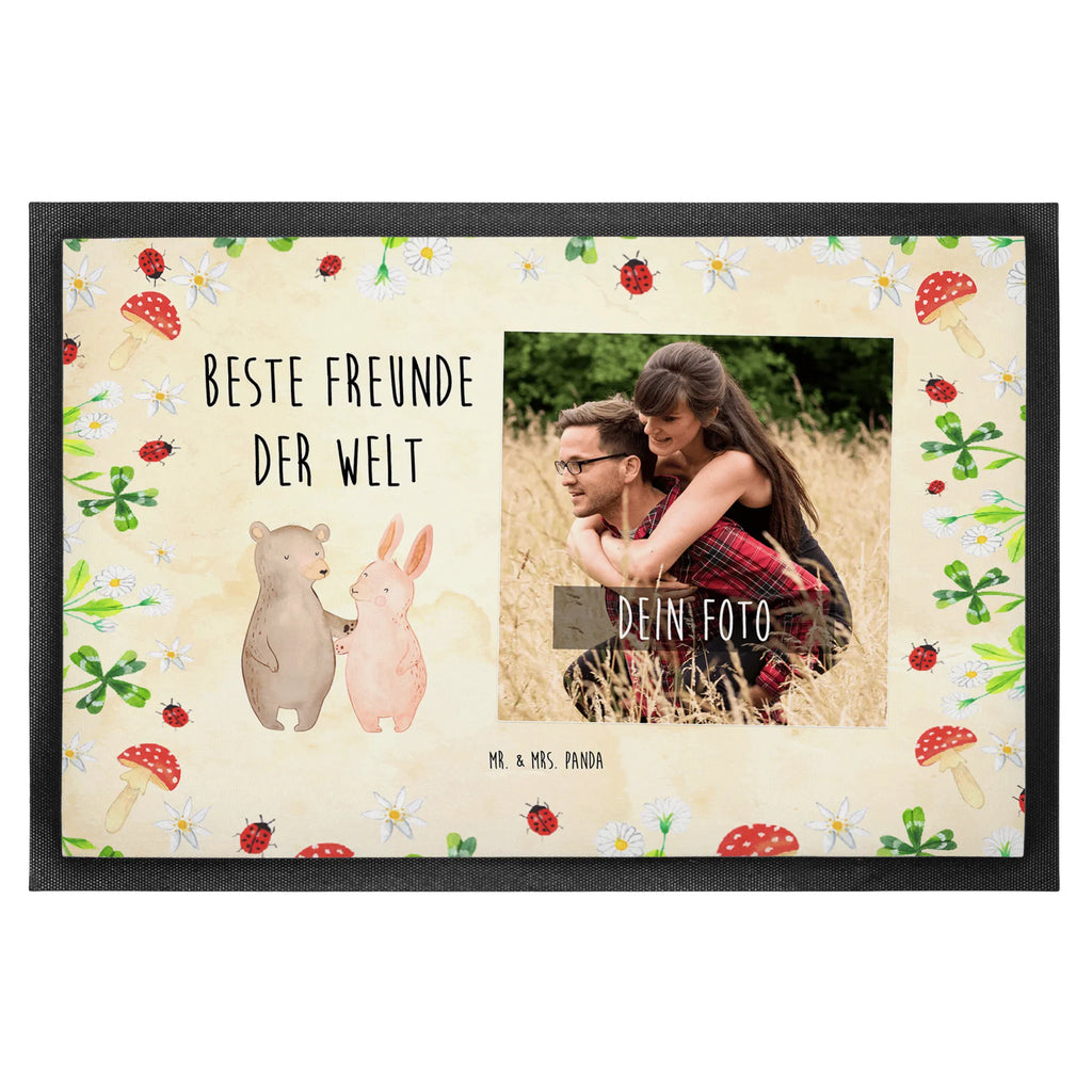 Personalized Photo Doormat Hare best friends in the world Personalisierte Foto Fußmatte, für, Dankeschön, Geschenk, Schenken, Geburtstag, Geburtstagsgeschenk, Geschenkidee, Danke, Bedanken, Mitbringsel, Freude machen, Geschenktipp, Freunde, best friends, Freundschaft, Freundin, Freund, Clique, Kumpel, bae, bff
