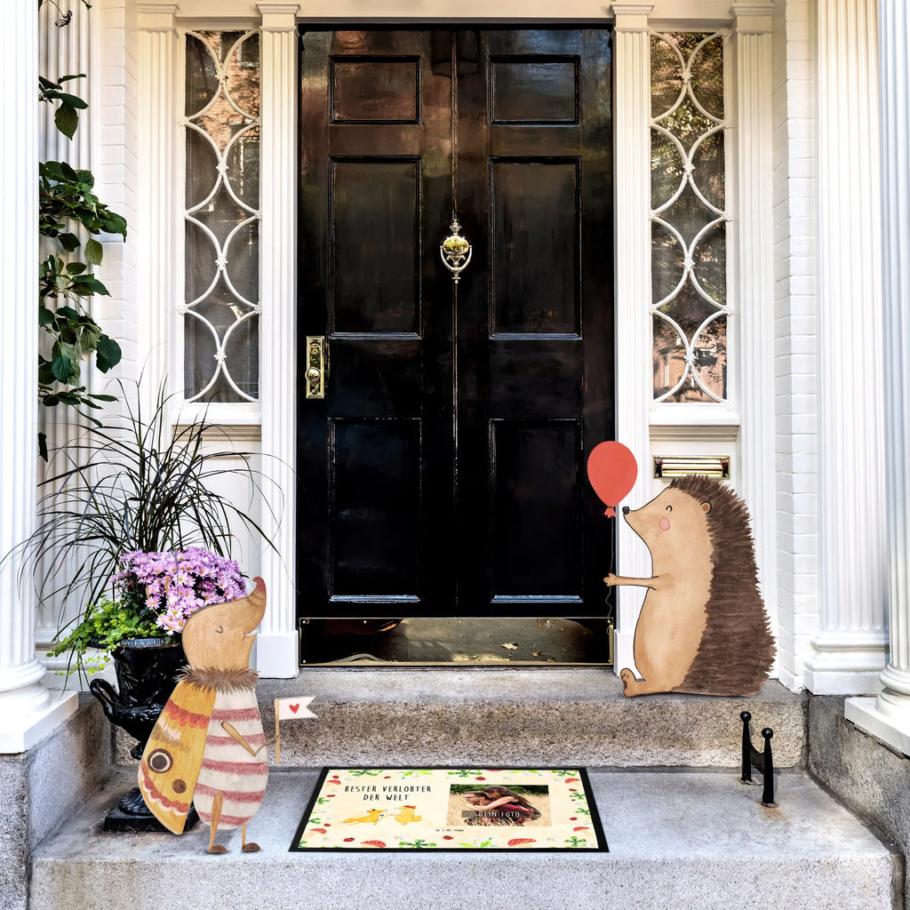 Personalized Photo Doormat Fox Best Fiancé in the World Personalisierte Foto Fußmatte, für, Dankeschön, Geschenk, Schenken, Geburtstag, Geburtstagsgeschenk, Geschenkidee, Danke, Bedanken, Mitbringsel, Freude machen, Geschenktipp, Zukünftiger, Traummann, Mann, Hochzeit, Verlobter, Verlobung, Ehemann, Ehe, Verloben, Freund