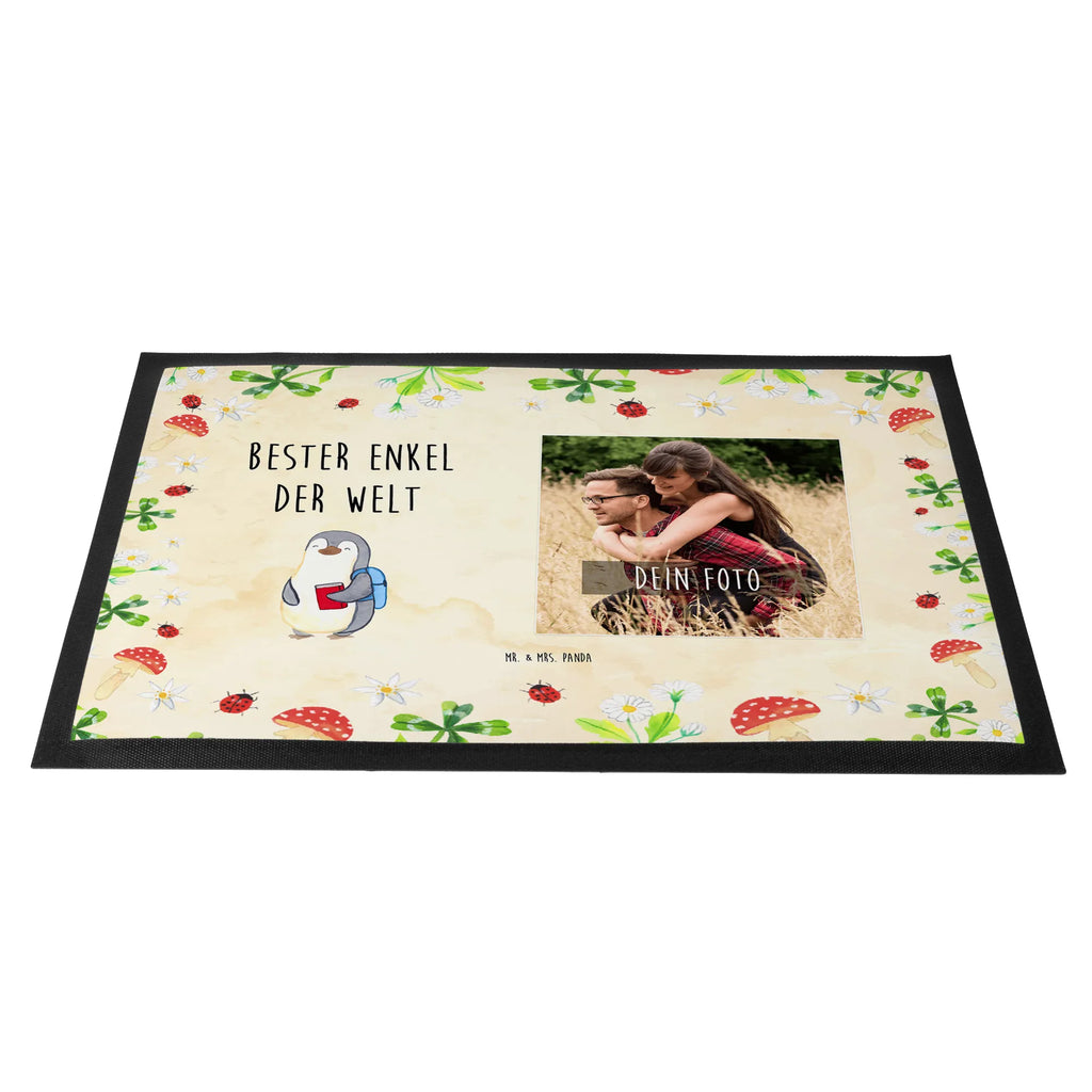 Personalized Photo Doormat penguin Best grandson in the world Personalisierte Foto Fußmatte, für, Dankeschön, Geschenk, Schenken, Geburtstag, Geburtstagsgeschenk, Geschenkidee, Danke, Bedanken, Mitbringsel, Freude machen, Geschenktipp, Enkel, Enkelkind, Enkelsohn, Oma, Opa, Kind von Tochter, Kind von Sohn, Taufe, Großsohn