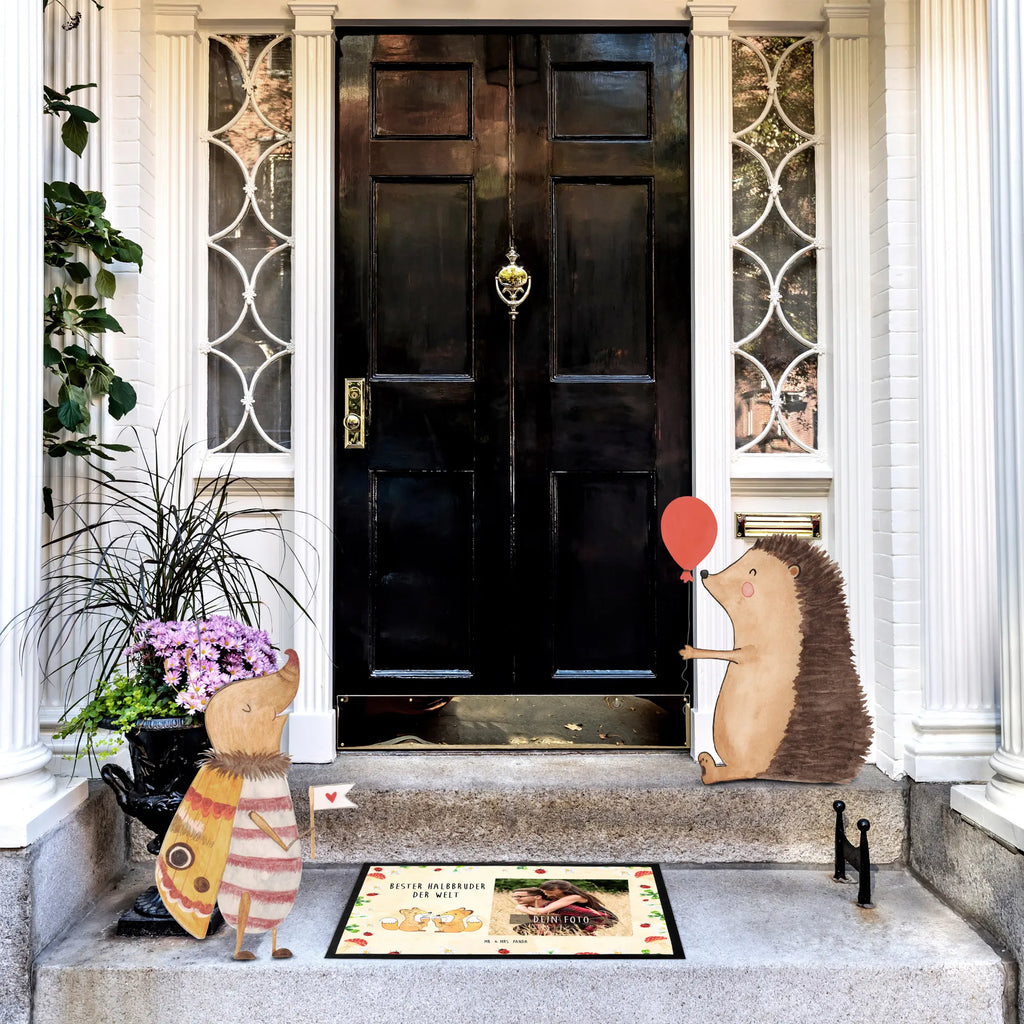 Personalized Photo Doormat Fox Best Half Brother in the World Personalisierte Foto Fußmatte, für, Dankeschön, Geschenk, Schenken, Geburtstag, Geburtstagsgeschenk, Geschenkidee, Danke, Bedanken, Mitbringsel, Freude machen, Geschenktipp, Stief, Brudi, Bester, Schwester, Stiefbruder, Brother, Geschwister, Familie, Sohn, Bruder, Kleinigkeit, Halbbruder, Bruderherz, Stiefgeschwister