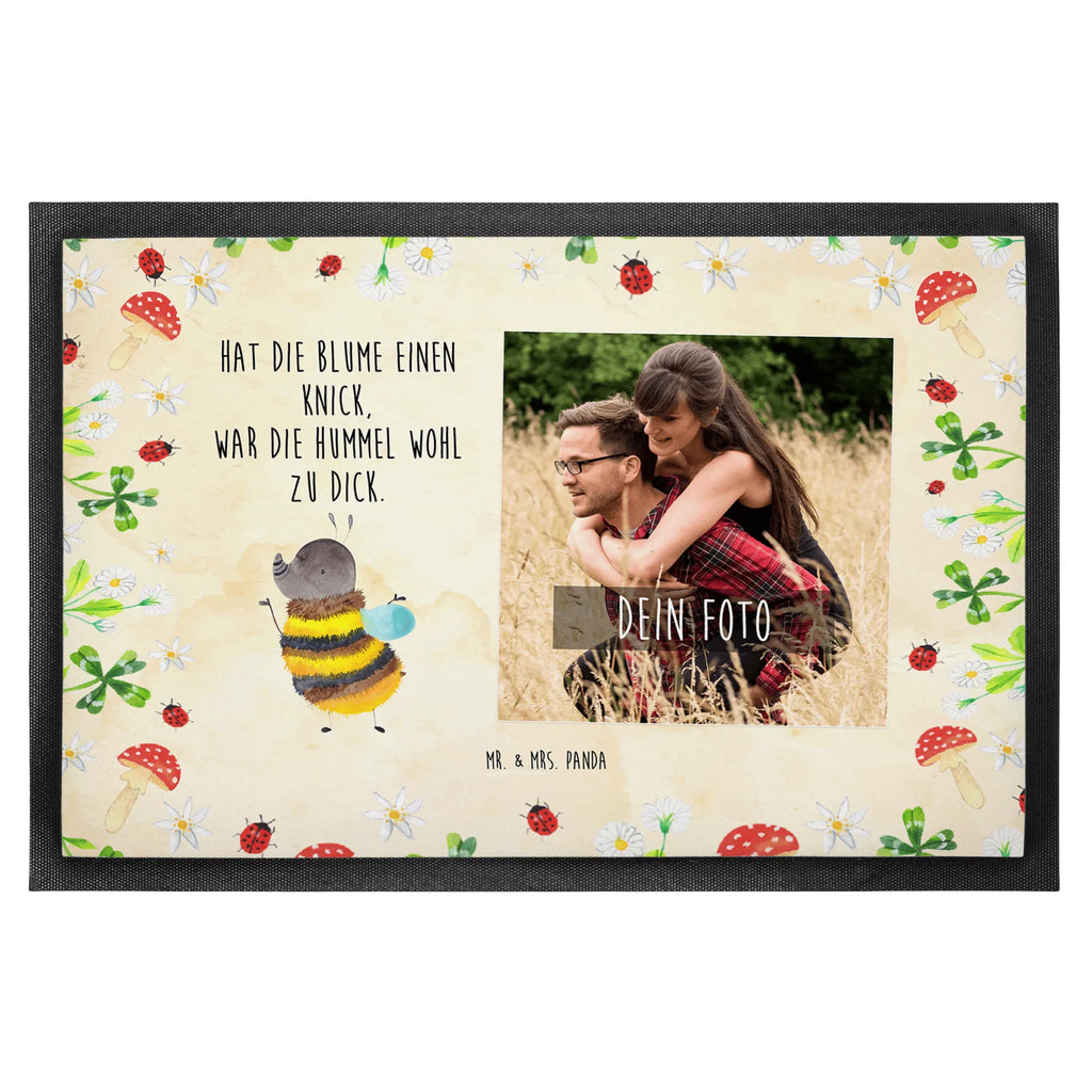 Personalized Photo Doormat bumblebee fluffy Personalisierte Foto Fußmatte, Tiermotive, Gute Laune, lustige Sprüche, Tiere, Natur, Flauschig, Hummel, Blume, Biene