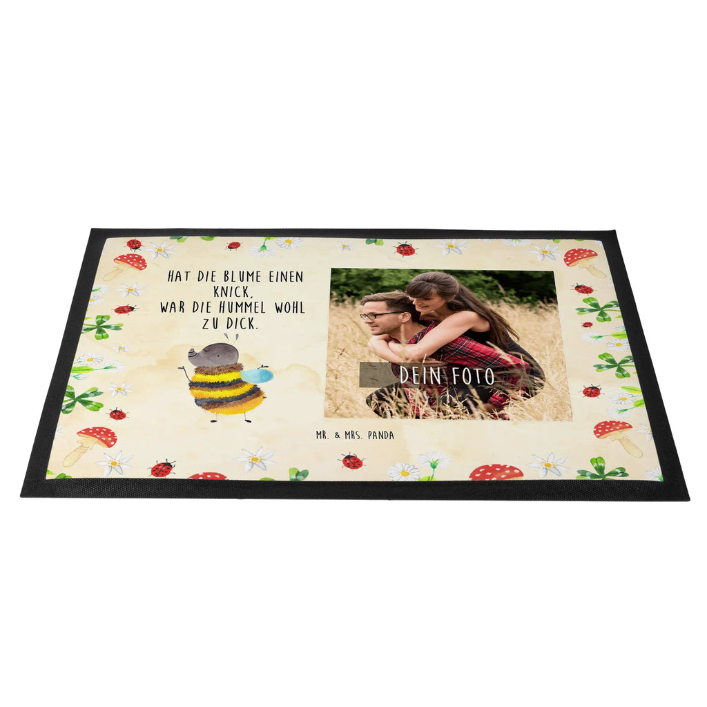 Personalized Photo Doormat bumblebee fluffy Personalisierte Foto Fußmatte, Tiermotive, Gute Laune, lustige Sprüche, Tiere, Natur, Flauschig, Hummel, Blume, Biene