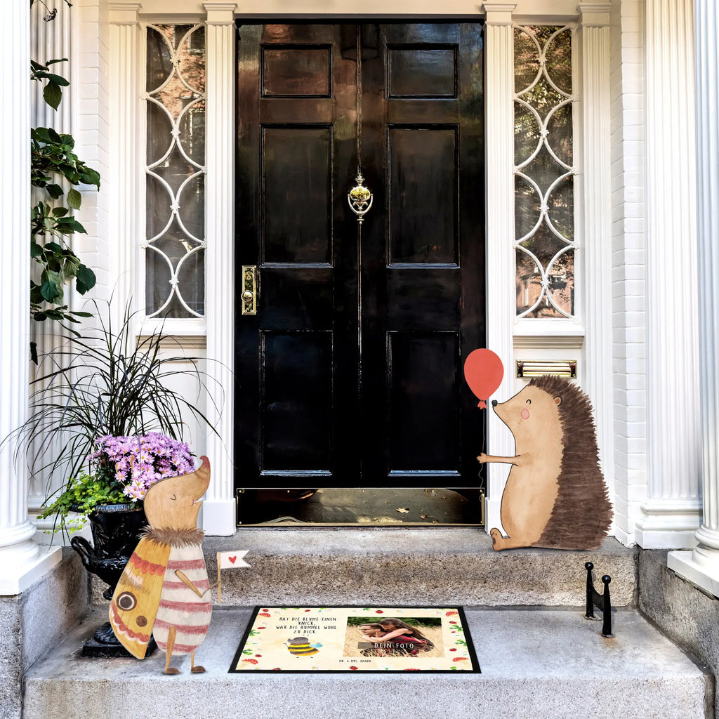 Personalized Photo Doormat bumblebee fluffy Personalisierte Foto Fußmatte, Tiermotive, Gute Laune, lustige Sprüche, Tiere, Natur, Flauschig, Hummel, Blume, Biene
