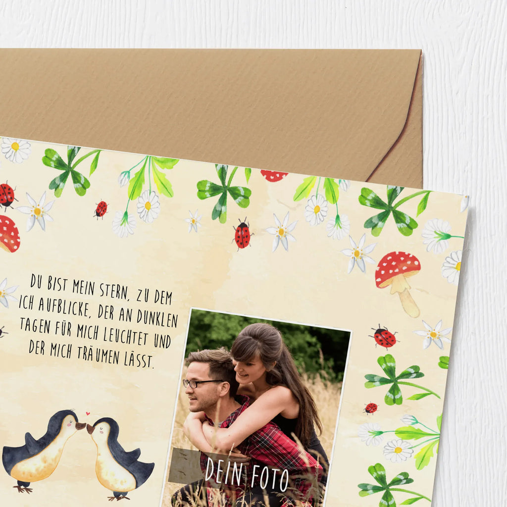 Personalized Photo Deluxe Card Penguins in love Personalisierte Foto Grußkarte, Liebe, Partner, Freund, Freundin, Ehemann, Ehefrau, Heiraten, Verlobung, Heiratsantrag, Liebesgeschenk, Jahrestag, Hocheitstag, Gastgeschenk, Paar, Liebesspruch, Love, Pärchen. Liebespaar, Pinguine, Geschenk Freund, Geschenk Freundin, Pinguinpaar, Verlobte, Pinguin Liebe, Liebesbeweis, Hochzeitstag, Geschenk Hochzeitstag, Pinguin, Verlobter, Hochzeit, Geschenkidee, Pinguin Paar