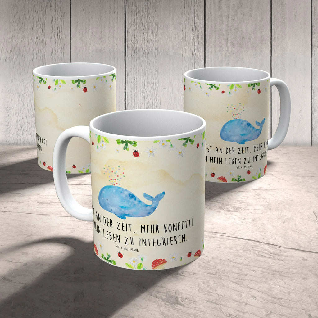 Mug whale confetti Tasse, Kaffeetasse, Teetasse, Becher, Kaffeebecher, Teebecher, Keramiktasse, Porzellantasse, Büro Tasse, Geschenk Tasse, Tasse Sprüche, Tasse Motive, Kaffeetassen, Tasse bedrucken, Designer Tasse, Cappuccino Tassen, Schöne Teetassen, Meerestiere, Meer, Urlaub, Wal, Konfetti, Wale, Motivation, Neuanfang, Trennung, Diät, Abnehmen, Neustart, Lebensabschnitt, Geburtstag