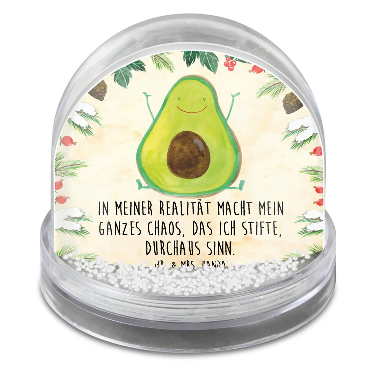 Schneekugel Avocado Glücklich Motiv-Schneekugel, Deko Schneekugel, wohnaccessoire, glitzerkugel, Spruch-Schneekugel, Schneekugel, schnee kugel, Souvenir-Schneekugel, Dekokugel, Schneekugel Geschenk, Große Schneekugel, wasserkugel, Weihnachts Schneekugel, Winterkugel, Schneekugel Weihnachten, Winter-Schneekugel, kunststoff schneekugel, dekoartikel, schneekugel deko, Schüttelkugel, Schneekugel Modern, Avocado, Veggie, Vegan, Gesund, Chaos