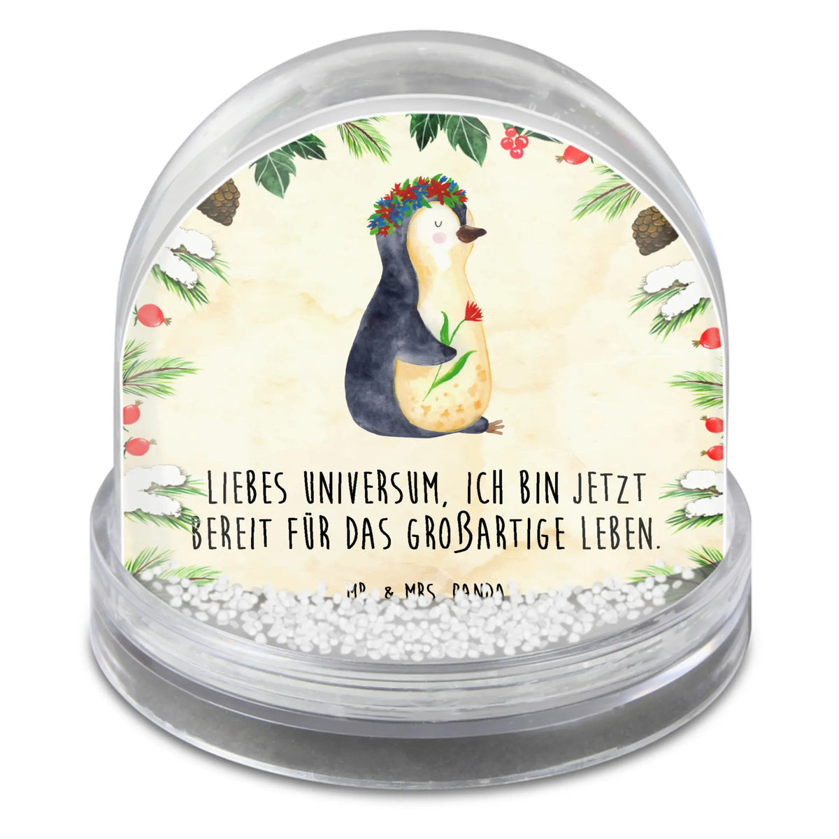 Schneekugel Pinguin Blumen Dekokugel, Schneekugel Modern, dekoartikel, Motiv-Schneekugel, glitzerkugel, Schneekugel Geschenk, Spruch-Schneekugel, schnee kugel, kunststoff schneekugel, Winter-Schneekugel, wohnaccessoire, Weihnachts Schneekugel, Große Schneekugel, Souvenir-Schneekugel, Schneekugel Weihnachten, Schneekugel, Winterkugel, Schüttelkugel, schneekugel deko, wasserkugel, Deko Schneekugel, Pinguin, Geschenkidee, Liebeskummer, Ziele, Motivation, Blumenkranz, Wünsche, Lebenslust, Lebensziele, Leben, Pinguine, Universum