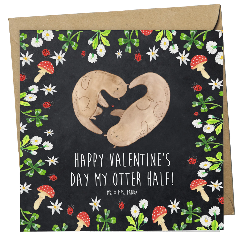 Deluxe Karte Otter Valentine faltkarte, doppelkarte, Glückwunschkarte, Klappkarte, Grußkarte, anlasskarte, Jahrestag, Liebe, Ehemann, Heiraten, Freundin, Verlobung, Heiratsantrag, Hocheitstag, Freund, Partner, Ehefrau, Liebesgeschenk, für Ehemann, Geschenk für Partner, für Männer, Mitbringsel, Hochzeitstag, Geschenk für Frauen, Valentinstag, Liebesbeweis, Geschenk für Freundin